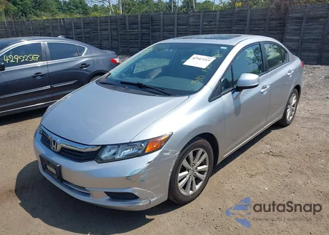 2012 Honda Civic Ex-L из США, поврежденный, VIN 19XFB2F92CE307770